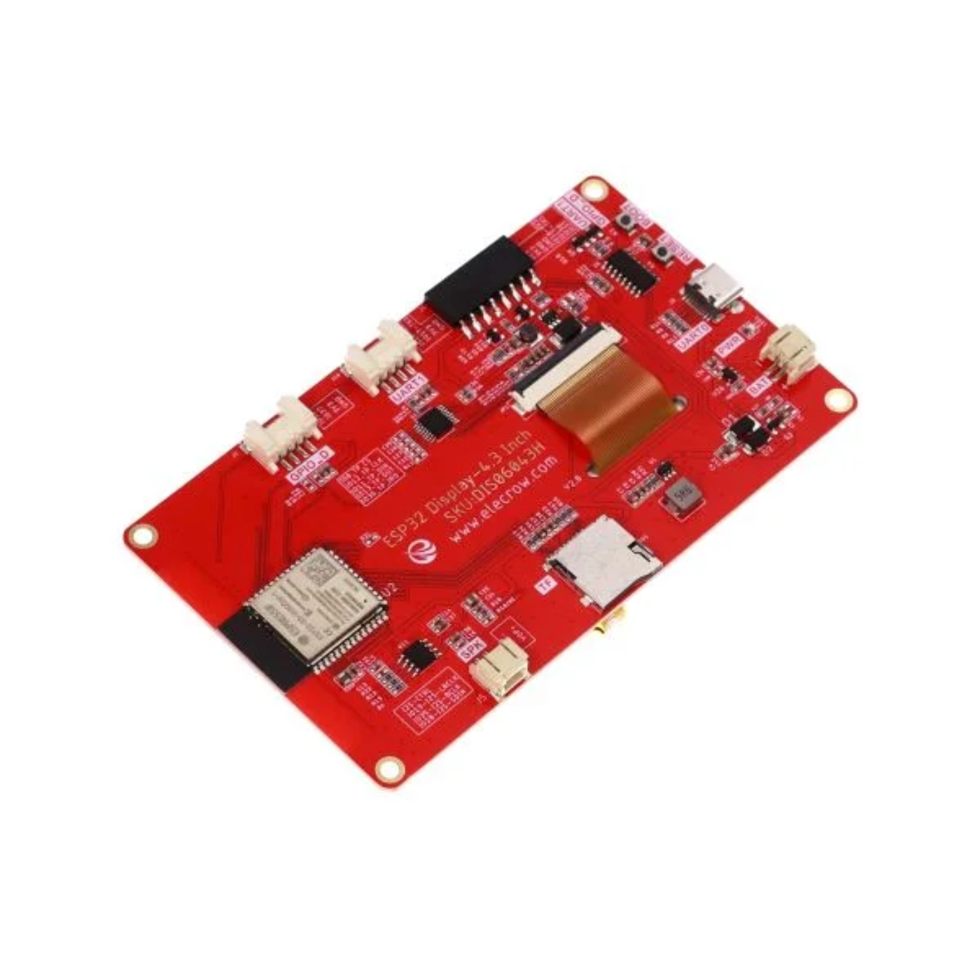 CrowPanel 4.3 Inch ESP32 HMI Display with RGB TFT Touch Screen - Without Acrylic Case - Image 2