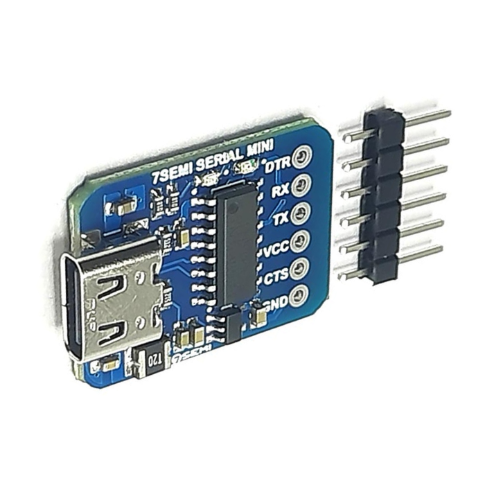 CH340C USB Type C to TTL Serial Converter Breakout Board -7Semi - Image 2