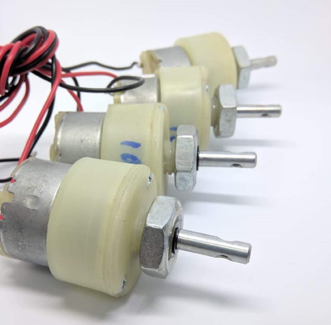 200 RPM GEAR MOTOR+10X4 WHEEL - SET OF 4 - Image 3
